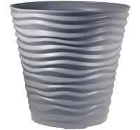 Кашпо ДЮНА D255*Н240 8,5л серый М3400 /5шт/М-пласт