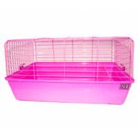 Клетка д/круп.грыз №1 ДКкR2 с кормушкой д/сена 69*45*36см розовая/2шт/Евро
