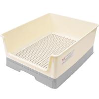 Туалет д/собак ZooOne высокий борт и выдвижн. поддон 54х44х23см серый М P300-04/Пет Лайн