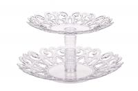 Фруктовница Мелодия 2-х ярусная прозрачный М6617 /22шт/ Альтерн