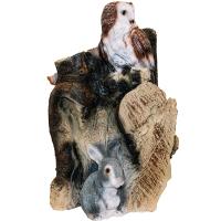 Фигура Пень сова с зайцем  АФ0302