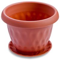 Кашпо Розетта 21л терракот с под. С130 /4шт/Мартика