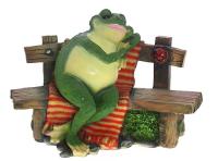 Фигура Лягушка на лавке L37W23H31см 123251/F178