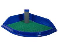 Туалет д/собак РОККИ со столбиком угловой 50*43см/2933/Дарэлл