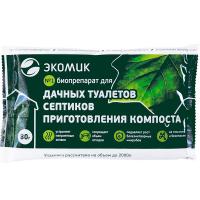 Биопрепарат Экомик для дачных туалетов и септиков 80гр Биопрепарат Экомик для дачных туалетов и септиков 80гр