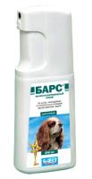 Спрей Барс п/блох и п/клещей д/собак 200мл/20шт/АВ1050/ВЗ ЧЗ
