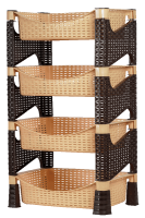 Полка хозяйственная Плетенка бежево-шоколадный 16029 /1шт/Арз