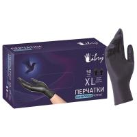 П234800 Перчатки ZPM с нитрил. покрытием текстурированные ХLчерные KN005BL /1уп-50пар/ Libry