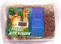 Травка д/кошек в большом контейнере/Вестерн