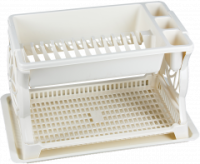 Сушилка д/посуды 2-х ярусная белый 16013 /12шт/Арз
