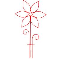 Шпалера д/комнатных Астра 45*24см проволока d2,5(d3) /5шт/Л