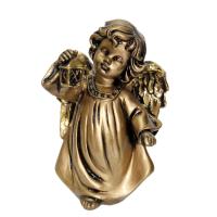 Фигура Ангел с фонариком L11W8H15см сусальное золото 626442/А030