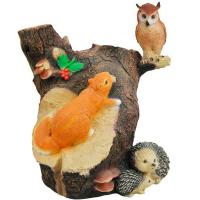 Пень сова с белкой 48*56 АФ