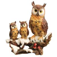 Фигура Семья филинов L33W18H36см 626349/F441