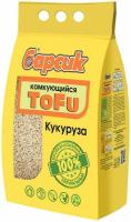 Наполнитель Барсик Тофу кукурузный комкующийся 4,54л/3шт/92086