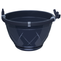 Подвесное Лилия 4л антрацит с под. /40шт/ЭД