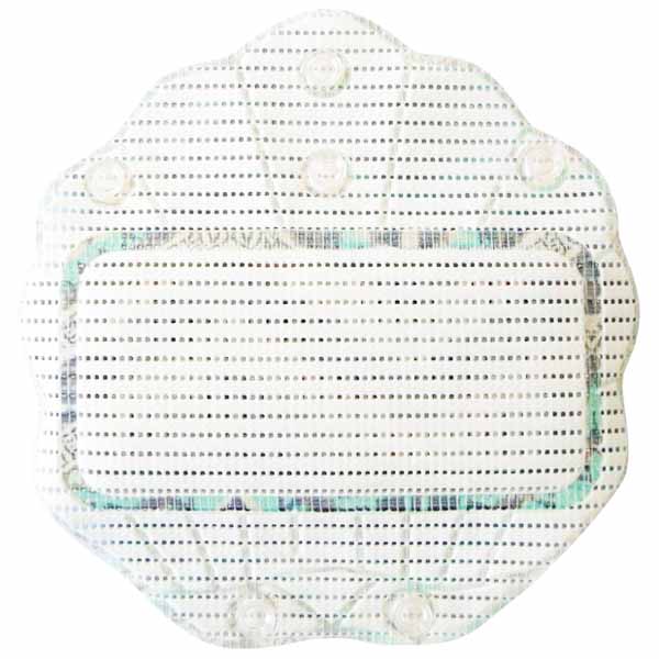 Подушка д/ванной 33*33см с присосками ПВХ 6693 /12шт/В