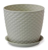 Кашпо РОТАНГ 3л белый М 3082