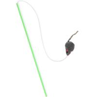 Игрушка к Дразнилка Мышка натур. мех с пропиткой 40см СТМ-52