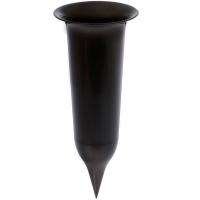 Вазон д/срезки 10*26см черное золото с колышком/100шт/ЭД