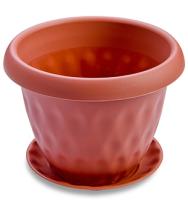 Кашпо Розетта 13л терракот с под. С129 /4шт/Мартика