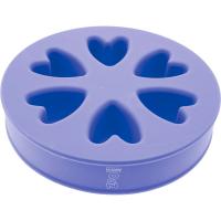 Миска двухсторонняя силиконовая темно-синяя/фиолет/Пет Лайн