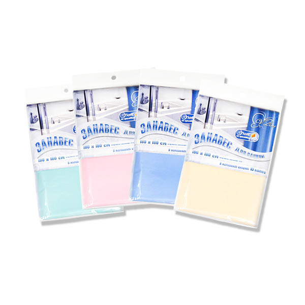 Занавес д/ванной 180*180см микс 6671-mix /40шт/В