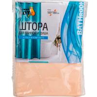 Штора д/ванной Бежевая 180*180см /005746/10шт/Рыжий Кот