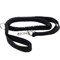 Поводок амортизирующий 25мм с двумя ручками карабин стальной135-235см/19100902/Каскад