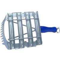 Инструмент Скребок для шкуры метал. 8-рядный с гребнем/181668/АМА+