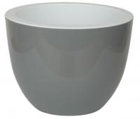 Кашпо Орион 2,3л серый муссон-белый с вставкой 17,5*13см ОР17-70 /5шт/ЛГ