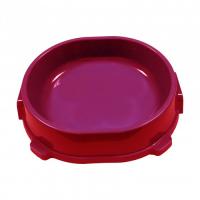 Миска пластик д/кошек 0,22л нескользящая фиолетовая/FG17904/Гризли