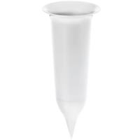 Вазон д/срезки 10*26см белый с колышком/100шт/ЭД