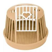 Переноска д/мелких животных пластик (не комплект)беж/3565/Дарэлл