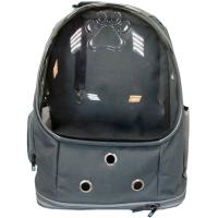 Рюкзак-переноска д/животн.с панор.видом вентил.отверст.20x25x41см серый/Рп28с/Евро