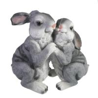 Два зайки (серый) L30W16H24см 713591/F545 