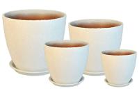 Бутон Винил белый из 4-х