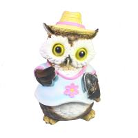 Фигура Филин в шляпке с лопаткой L10W9,5H15  713938/F763