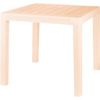 Стол Rattan 79*79*70см сливочный ING6183СЛВ/1шт/ПР