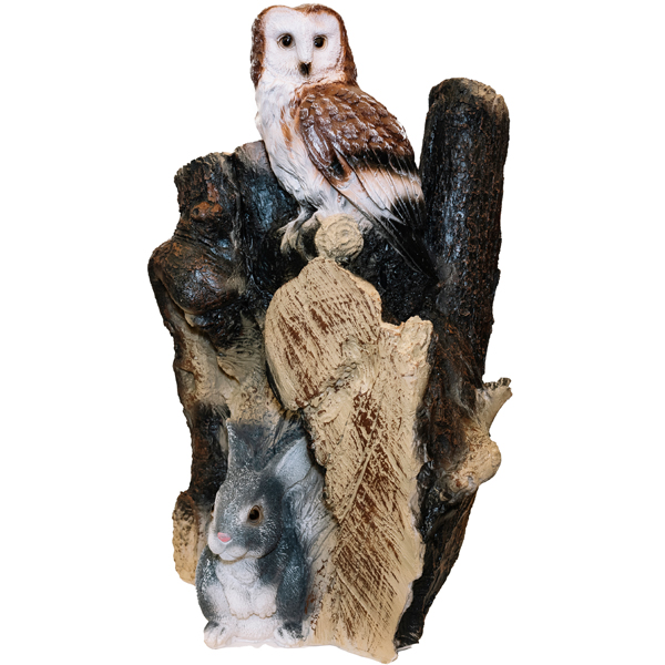 Фигура Пень сова с зайцем  АФ0302