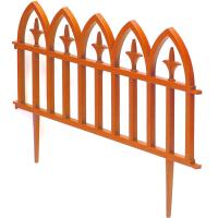 Забор декор. Кованый цветок 3м*30см 5-ти секцион. оранжевый/PROTEX
