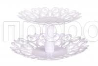 Фруктовница Мелодия 2-х ярусная белый М6618 /22шт/ Альтерн