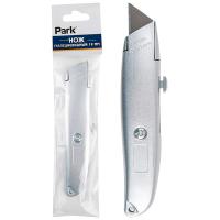 Нож 19мм с выдвижным лезвием трапециевидный/120шт/103773/PARK