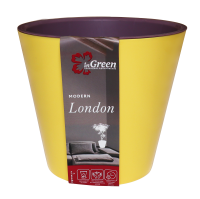 Кашпо Лондон 125мм 1л спелая груша с вставкой ING1552 /12шт/ПР 