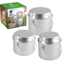 Набор Котелков (1л,2л,3л) алюминиевый Camp-S1/4шт/991008