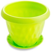 Кашпо Розетта 21л зеленый с под. С130 /4шт/Мартика