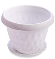 Кашпо Розетта 13л мрамор с под. С129 /4шт/Мартика