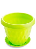 Кашпо Розетта 1,7л зеленый с под. С126 /12шт/Мартика