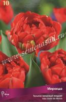 Тюльпан Махровый поздний Миранда (красный, 10шт, 11/12) 766415