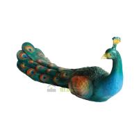 Фигура Павлин сидячий М (полистоун) 12548